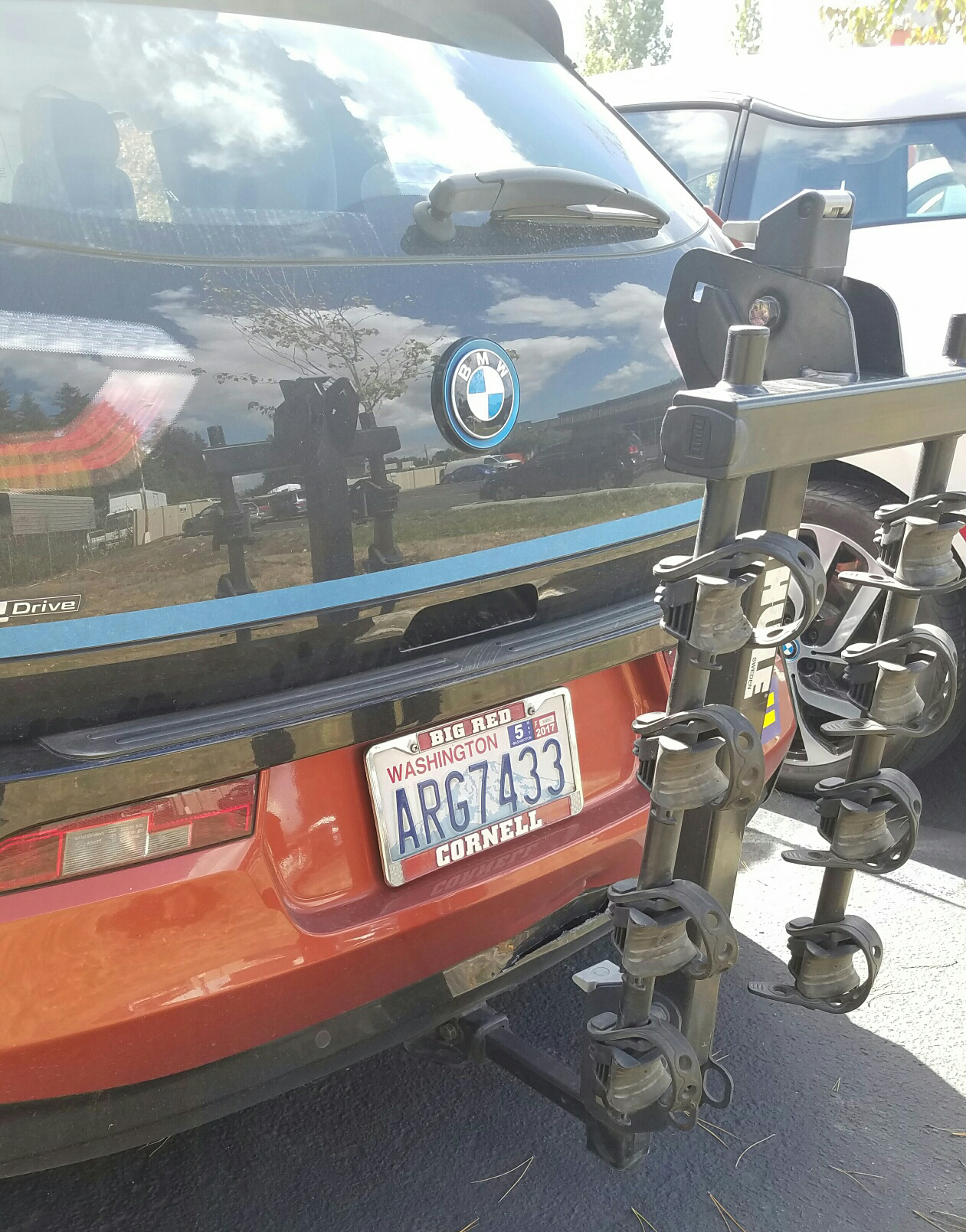 We saw a BMW i3 EcoHitch at the show! 