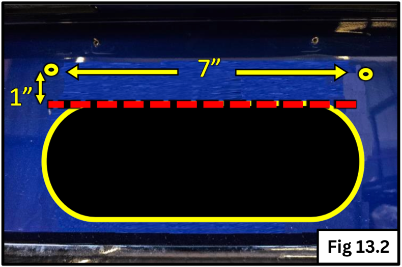 A blue rectangular sign with yellow arrows

Description automatically generated