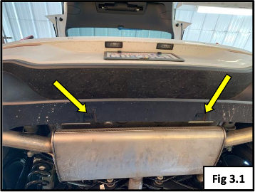 A car with the back bumper and exhaust pipe

Description automatically generated