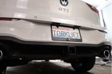 VW Golf R and GTI — 2022 - 2025 — Stainless Steel EcoHitch® Trailer Hitch