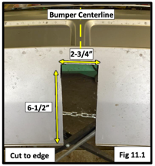 A diagram of a bumper centerline

Description automatically generated
