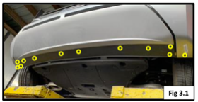A close-up of a car bumper

Description automatically generated