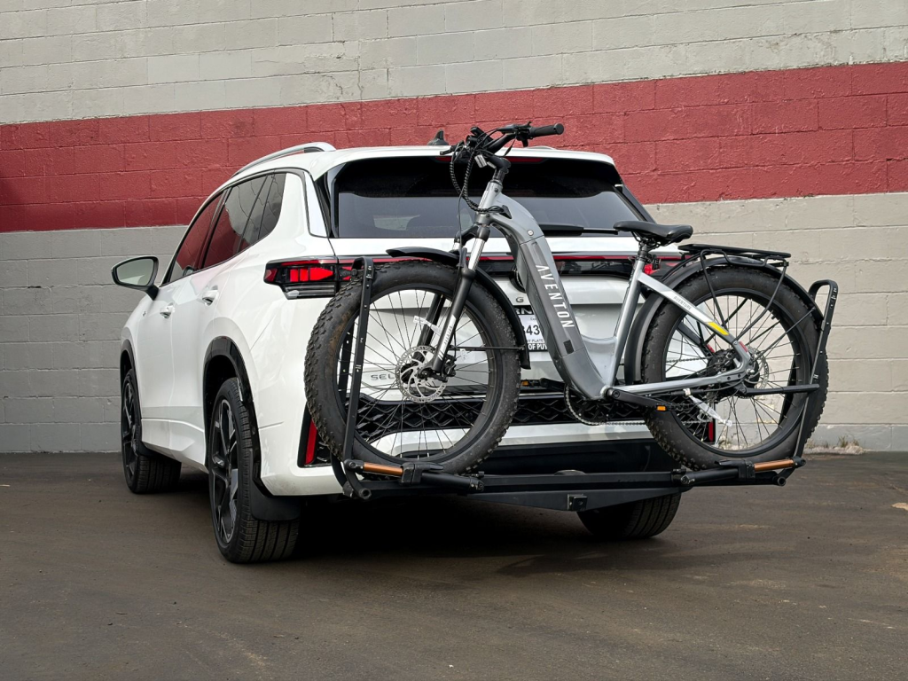 ebike rack installed on volkswagen tiguan