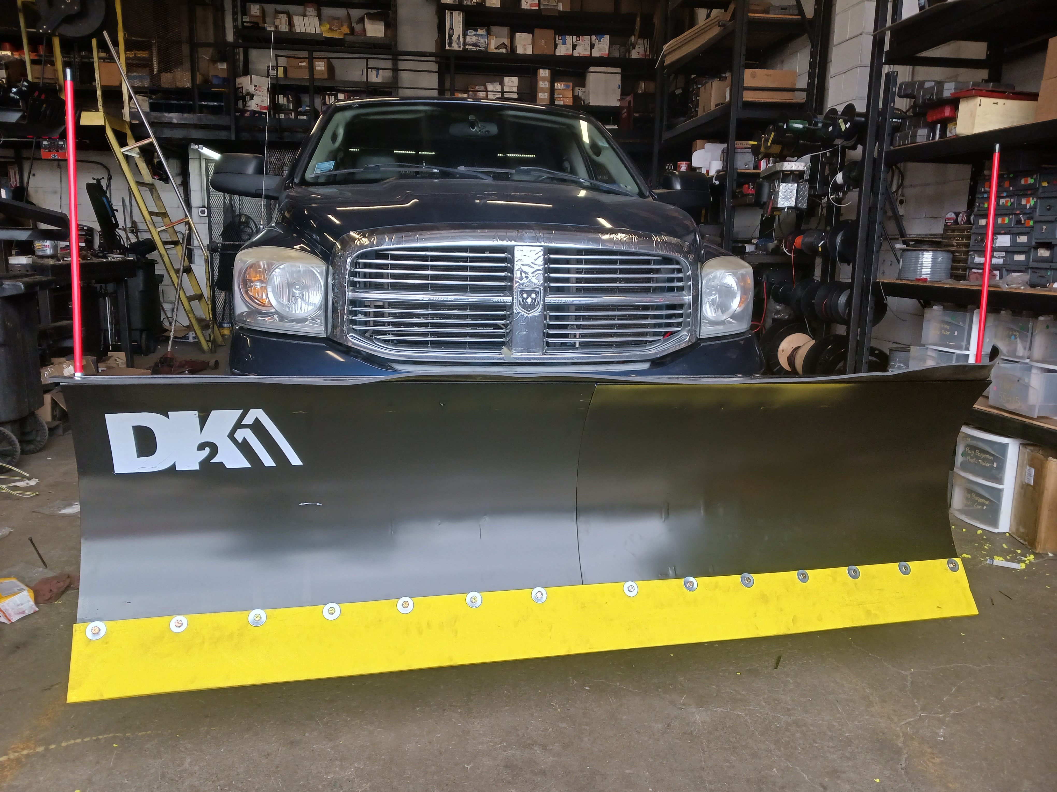 Vehicle-specific snow plow mount installation