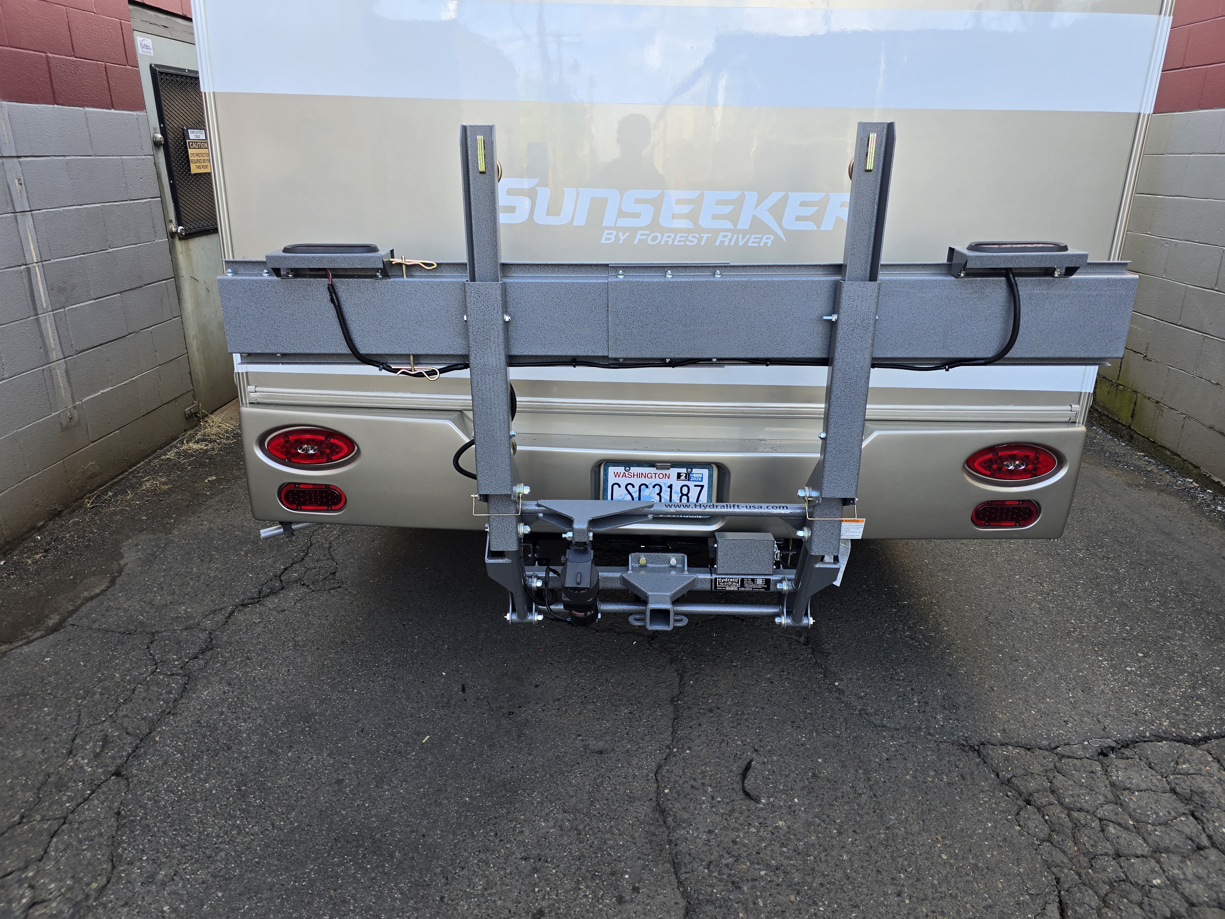 Motorcycle carrier installation work 3