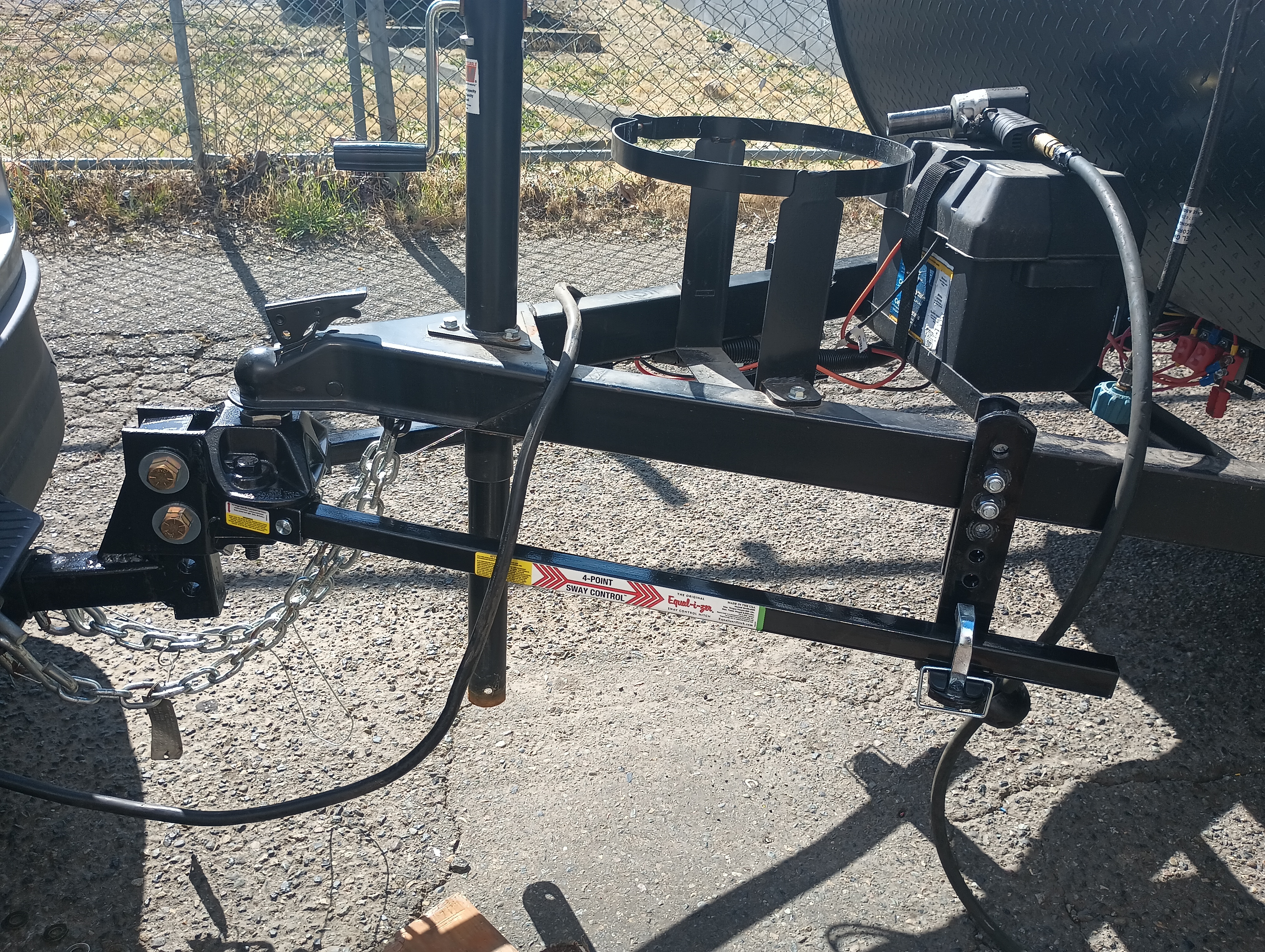 Weight distribution hitch installation at Torklift Central