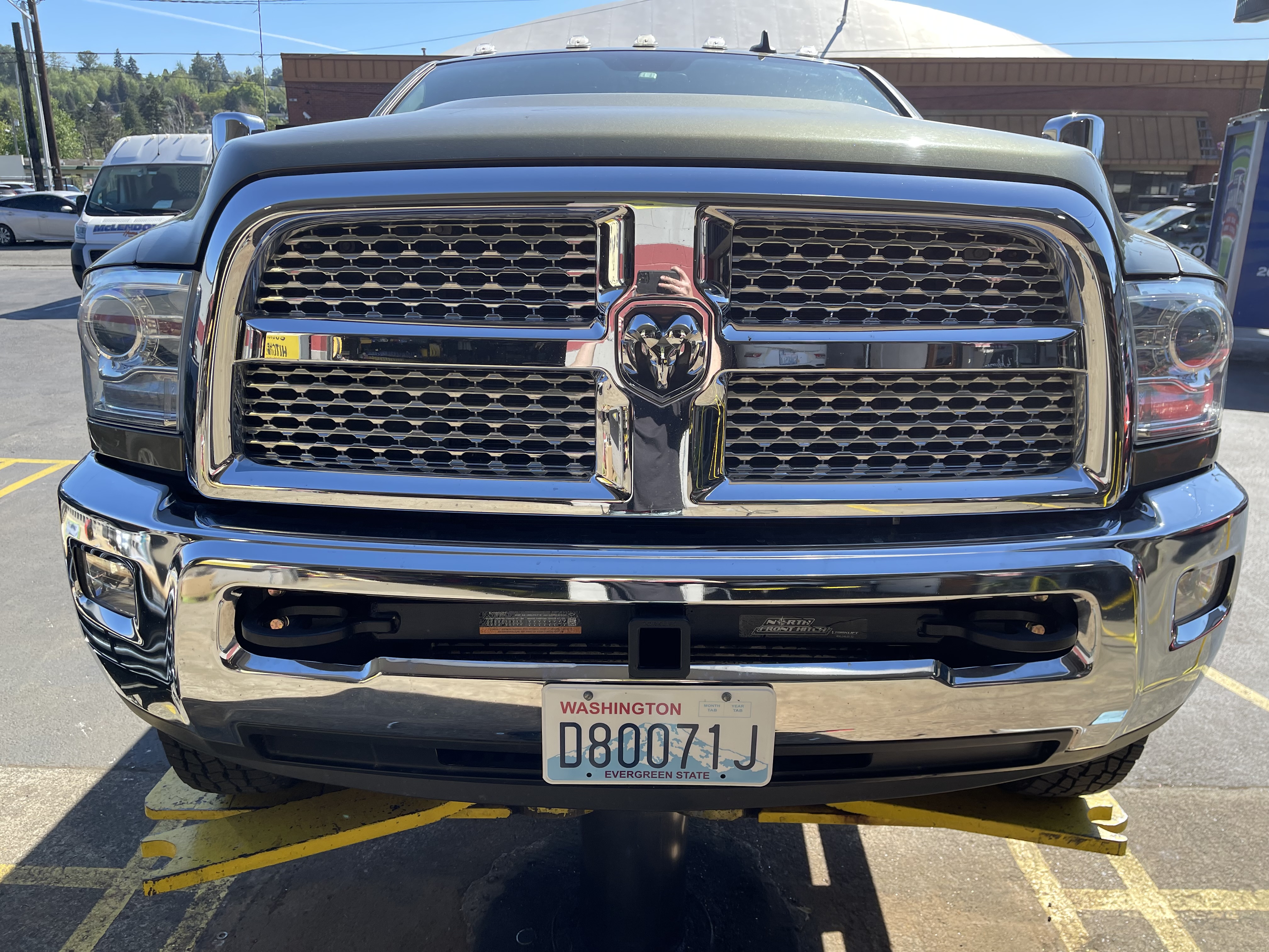 Truck front or rear hitch installation