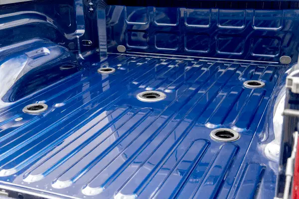 Ram OEM puck system in pickup truck bed