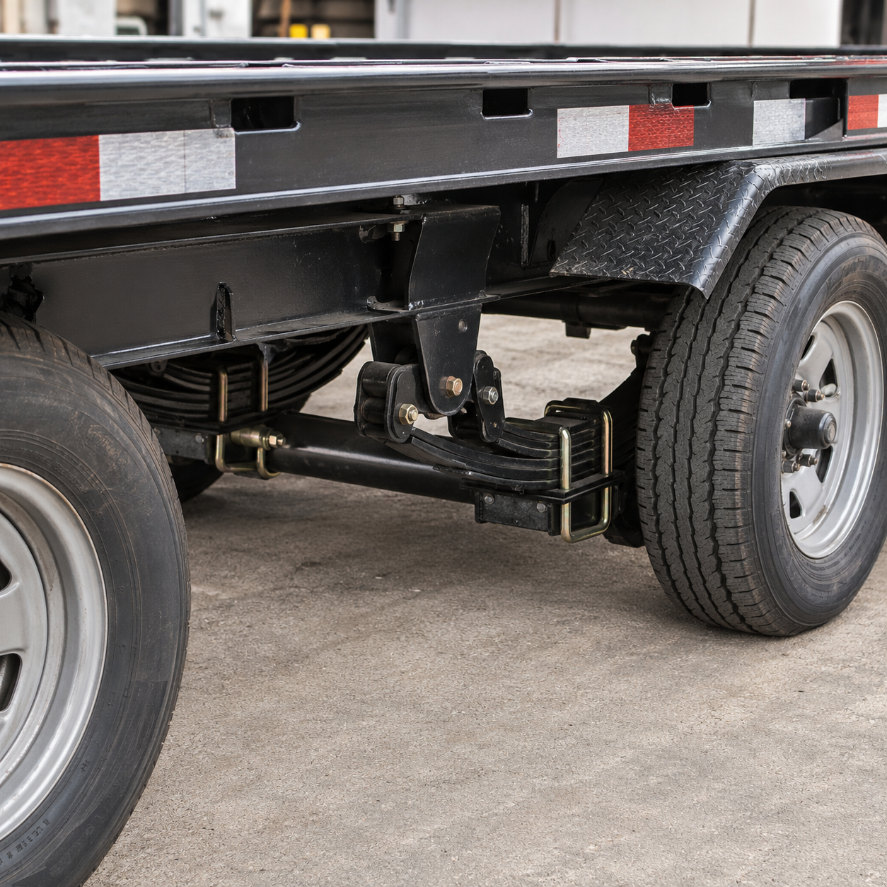 Car hauler axle alignment and suspension repair placeholder
