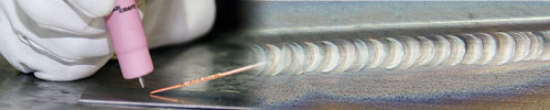TIG welding is an arc welding process that uses a non-consumable tungsten electrode to produce the weld.