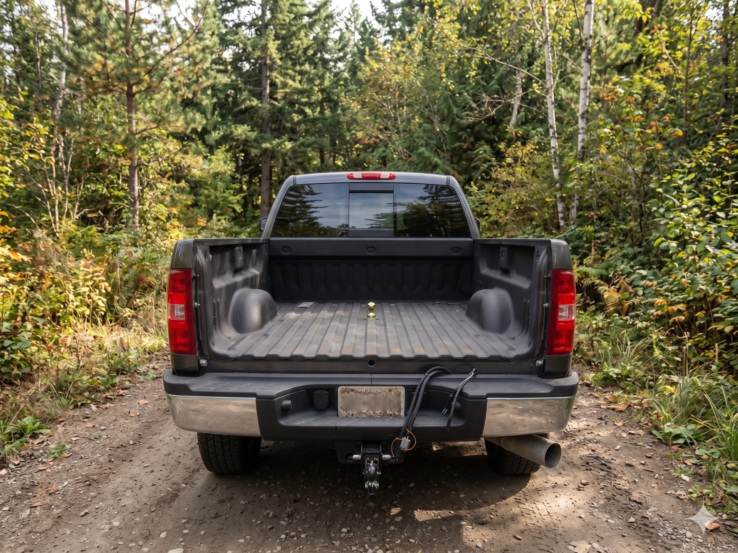 Gooseneck hitch installation on Chevrolet Silverado 3500HD