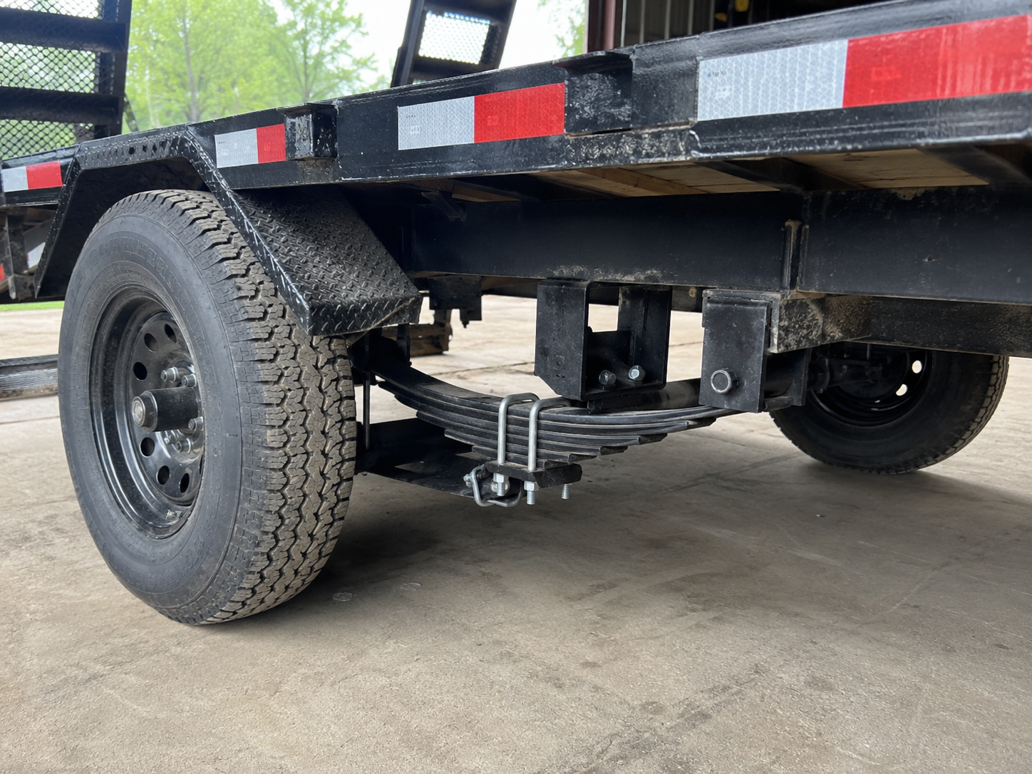 Equipment trailer axle and suspension repair placeholder