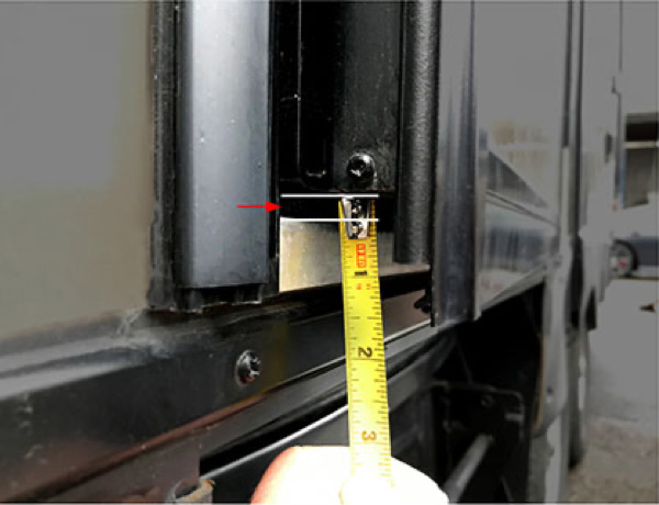 Doorsill height illustration