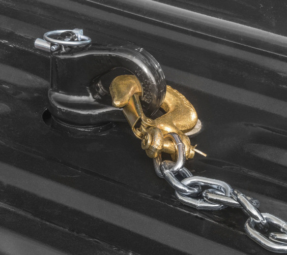 Safety chain anchors for OEM puck system setup