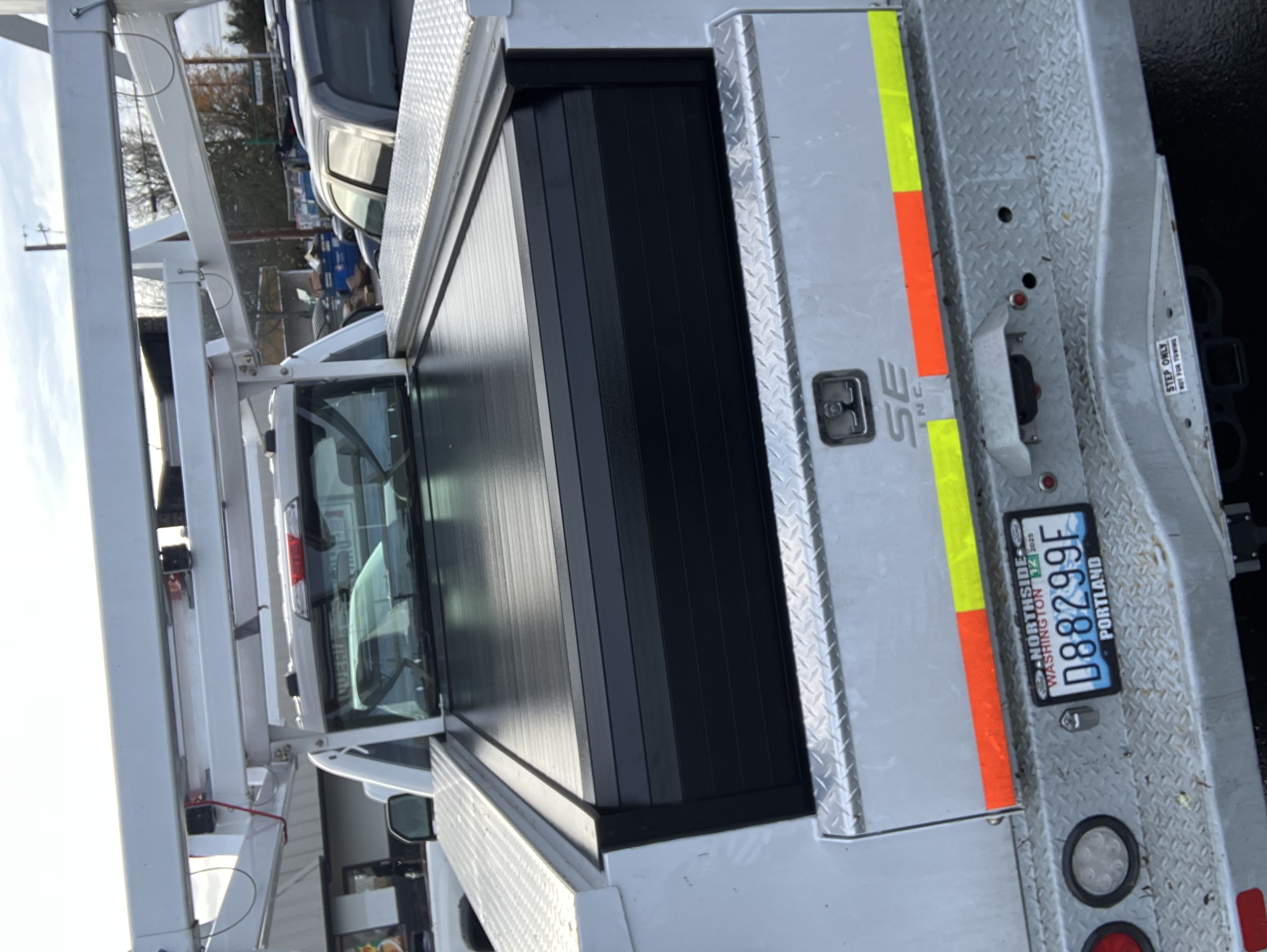 Tonneau cover installed on truck
