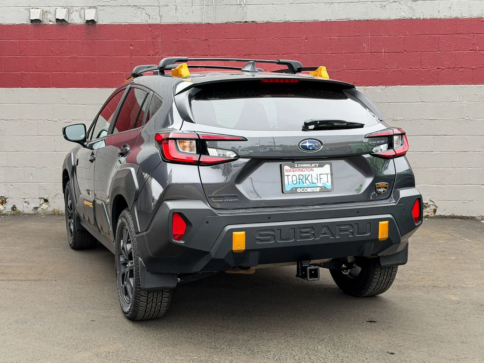 Crossover trailer hitch installation