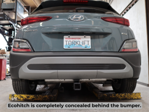 Hyundai Kona — 2018 - 2023 — Stainless Steel EcoHitch® Trailer Hitch