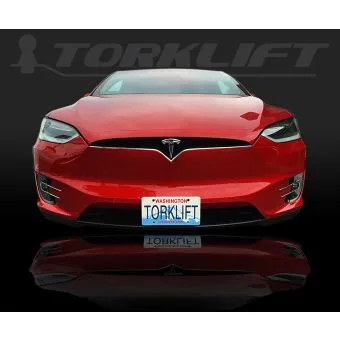 The Law: Tesla Model X front license plate holder