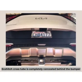 EcoHitch for Kia Sportage is concealed behind the bumper