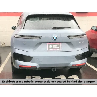 BMW iX xDrive50 — 2022 - 2026 — Stainless Steel EcoHitch® Trailer Hitch