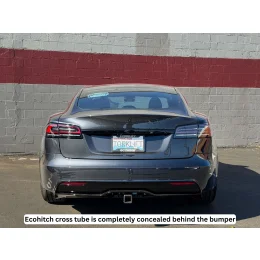 Tesla Model S — 2021 - 2026 — Stainless Steel EcoHitch® Trailer Hitch