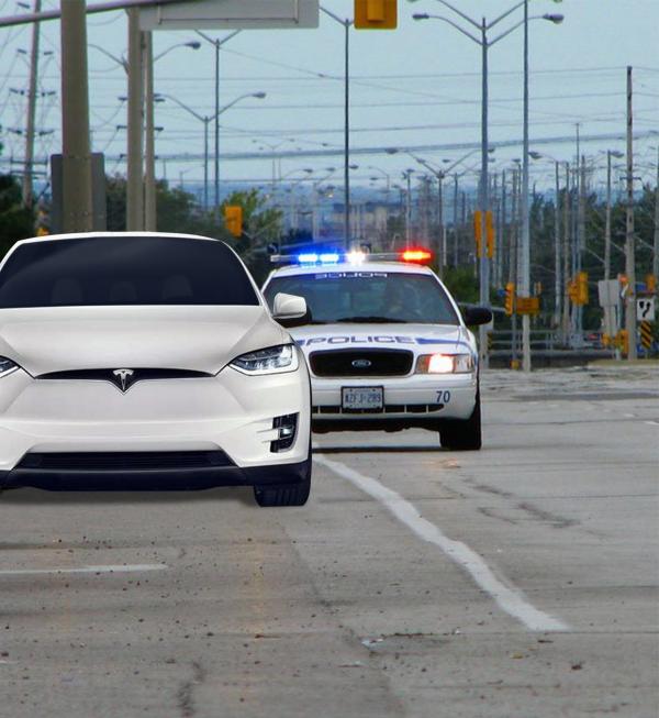 Stress-Free driving in your Tesla Model X – don’t get pulled over for not having a front license plate!