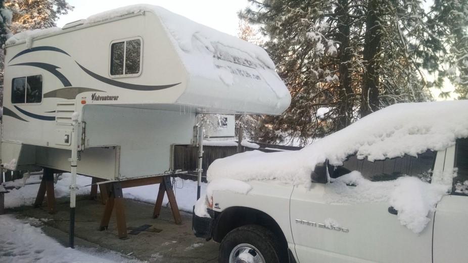 What is the best way to store a truck camper?