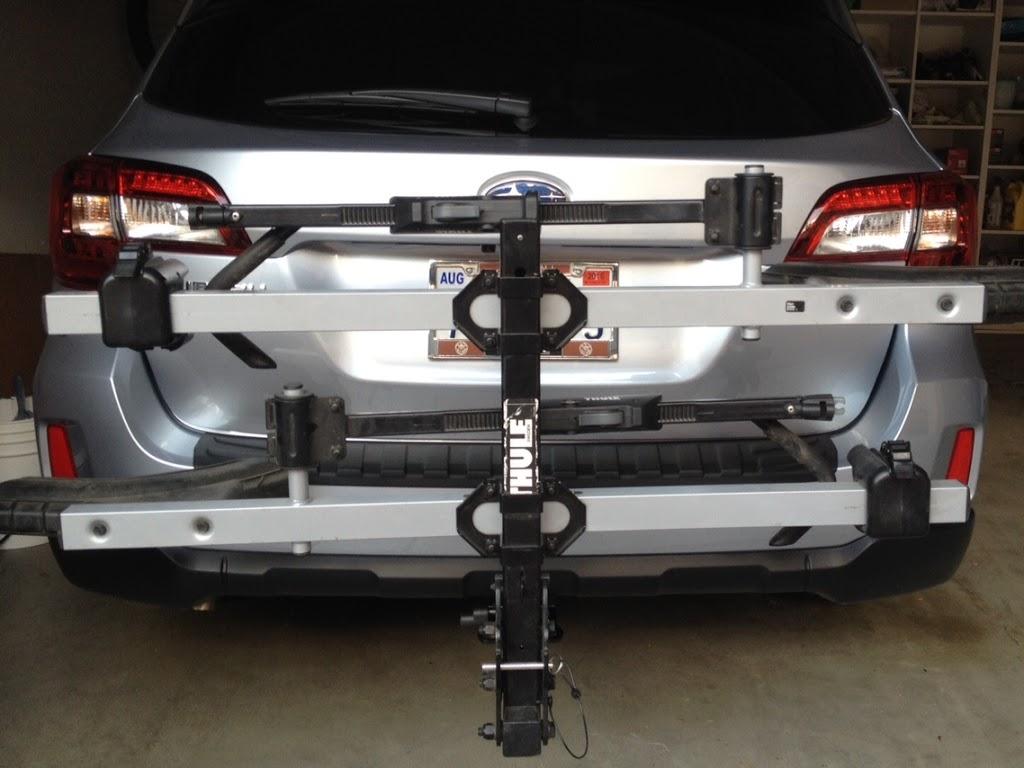 Treat yourself to a bike rack-ready trailer hitch with the EcoHitch for the 2016 Subaru Outback